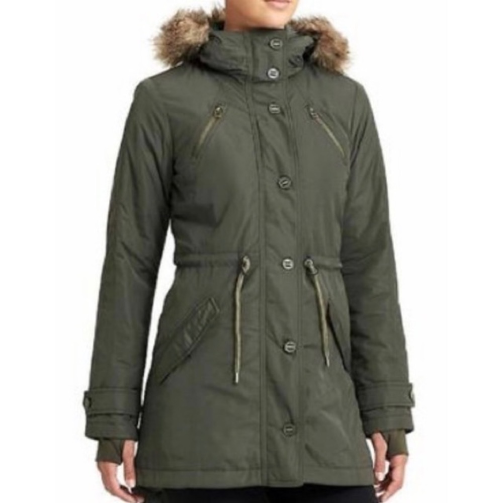 NWT ATHLETA Green Primaloft Peak Parka Jacket